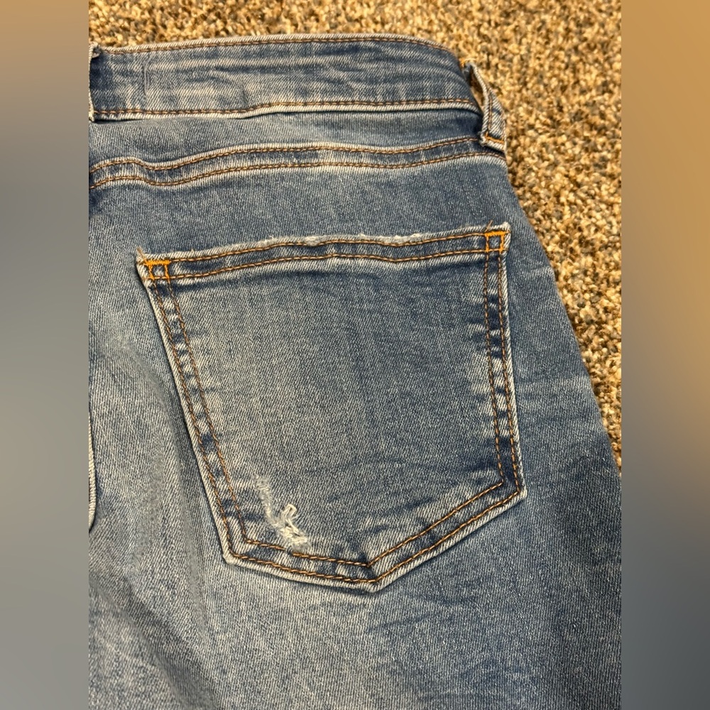 Zara Women Premium Denim: Floral Embroidered Skinny Distressed Jeans Size 4/27L - Picture 10 of 13
